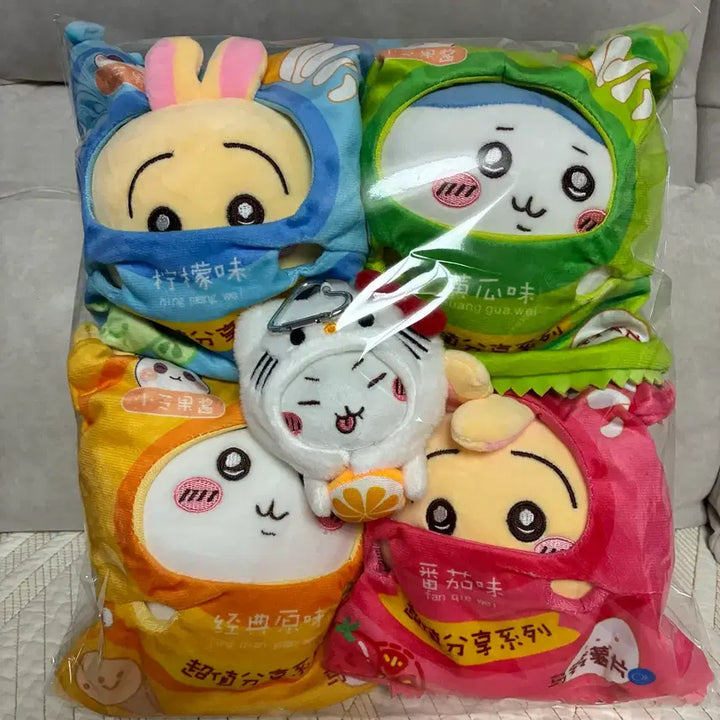 [BUNJANG] Cheekawaii Snack Doll Bag Set + Hello Kitty Cheekawaii Charm / 치이카와 과자인형 가방세트 + 헬로키티 치이카와