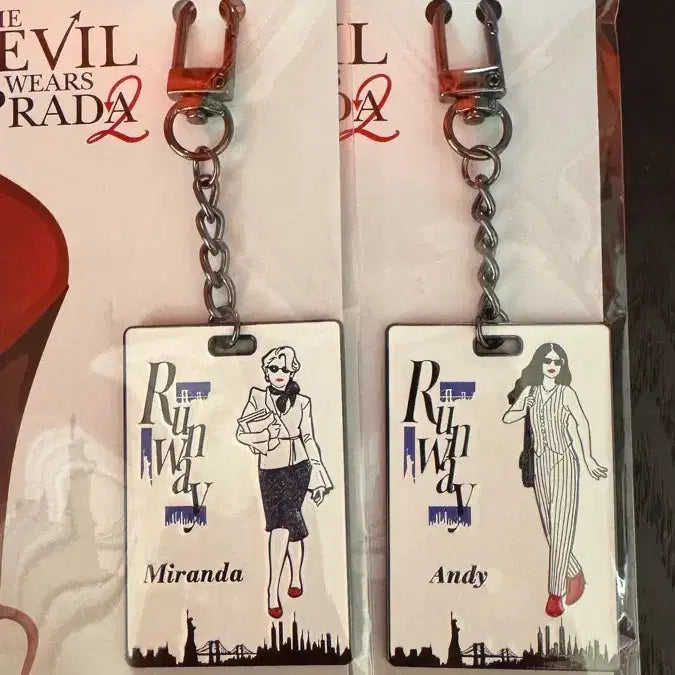 [BUNJANG] The Devil Wears Prada Miranda/Andy/Hyeol Keychain Set / 악마는 프라다를 입는다 키링 (미란다/앤디/힐)