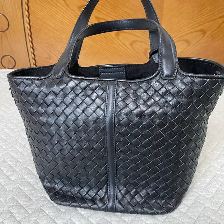 [BUNJANG] Anne Klein Black Tote Bag / 앤클라인 블랙 토트백