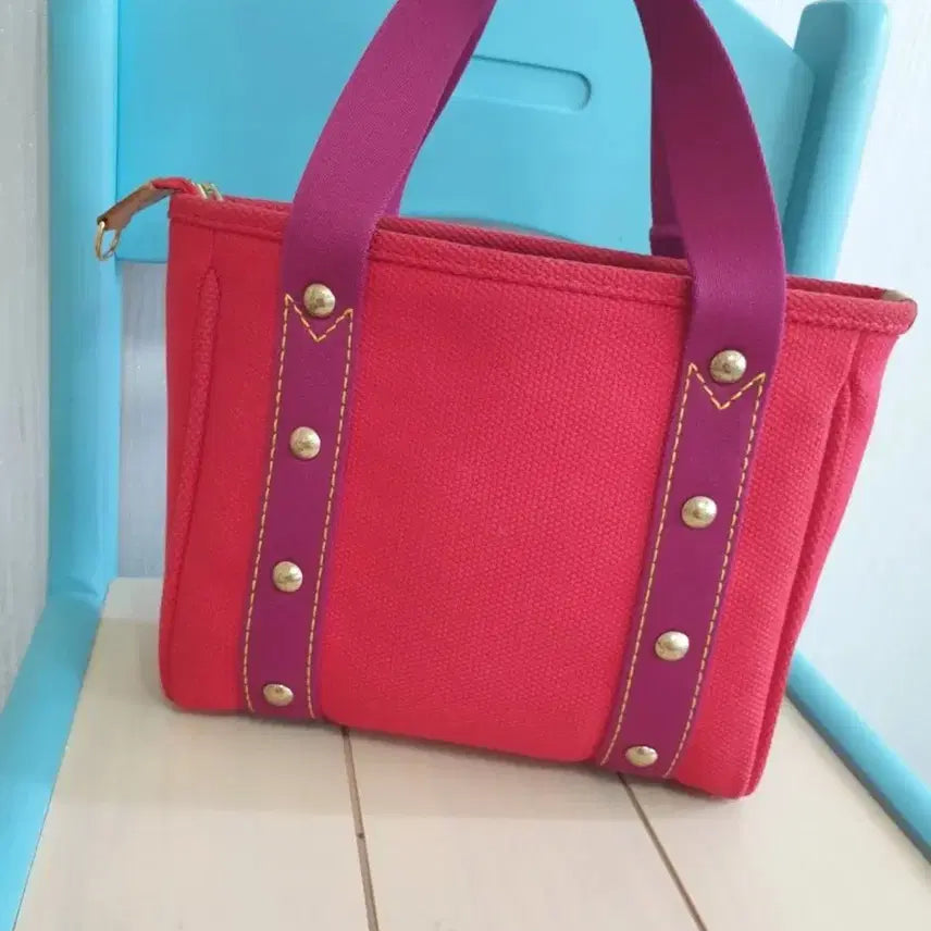 [BUNJANG] Louis Vuitton Antigua Cabas MM Red Tote Bag / 루이비통 안티구아 카바 MM 레드 토트백