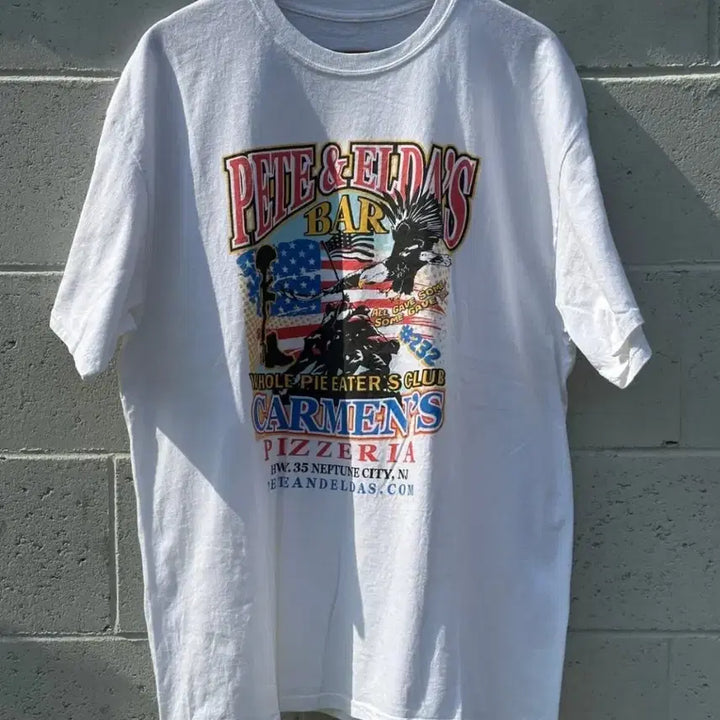 [BUNJANG] Vintage 90s Old School Cotton T-Shirt / XL ) 90s 올드스쿨 빈티지 반팔 티셔츠