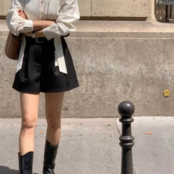 [BUNJANG] Signature Wish Tie Puff Blouse Ivory / 시그니처 위시 타이 퍼프 블라우스 아이보리 FREE 판매합니다.