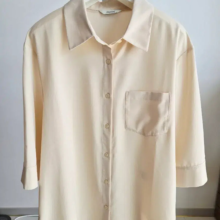 [BUNJANG] Clavis Wrinkle-Free 7-Sleeve Shirt / 클라비스 찰랑셔츠