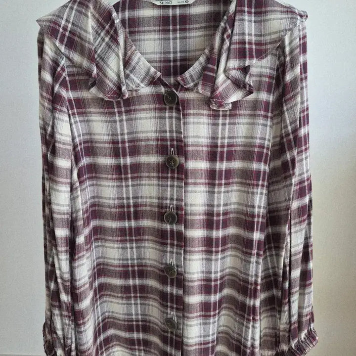 [BUNJANG] Mixo Check Blouse / 미쏘 체크블라우스
