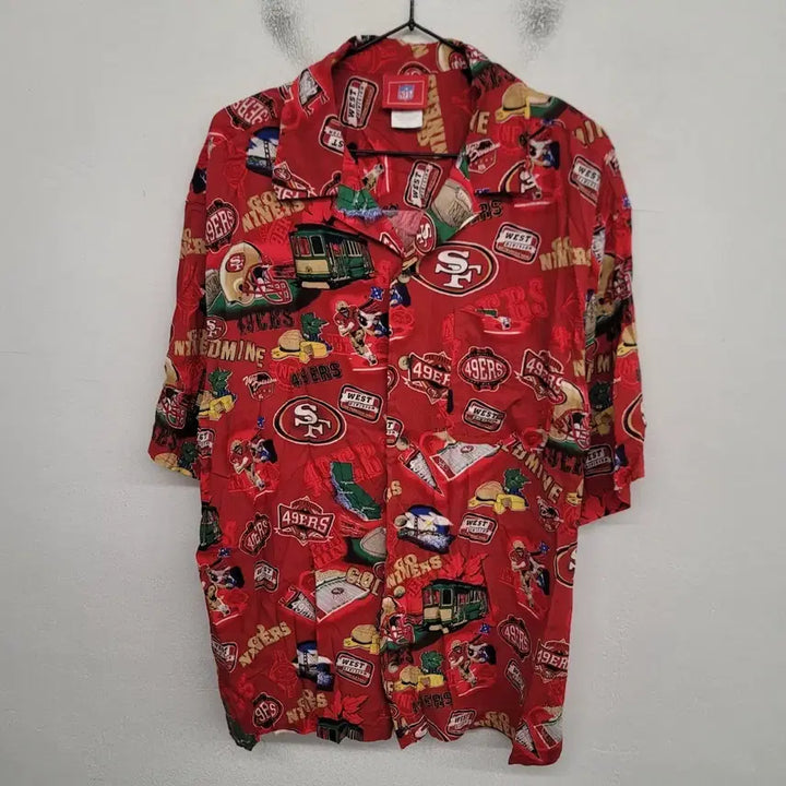 [BUNJANG] USA NFL Hawaiian Shirt XL / [105/XL] NFL 하와이안 셔츠/ USA