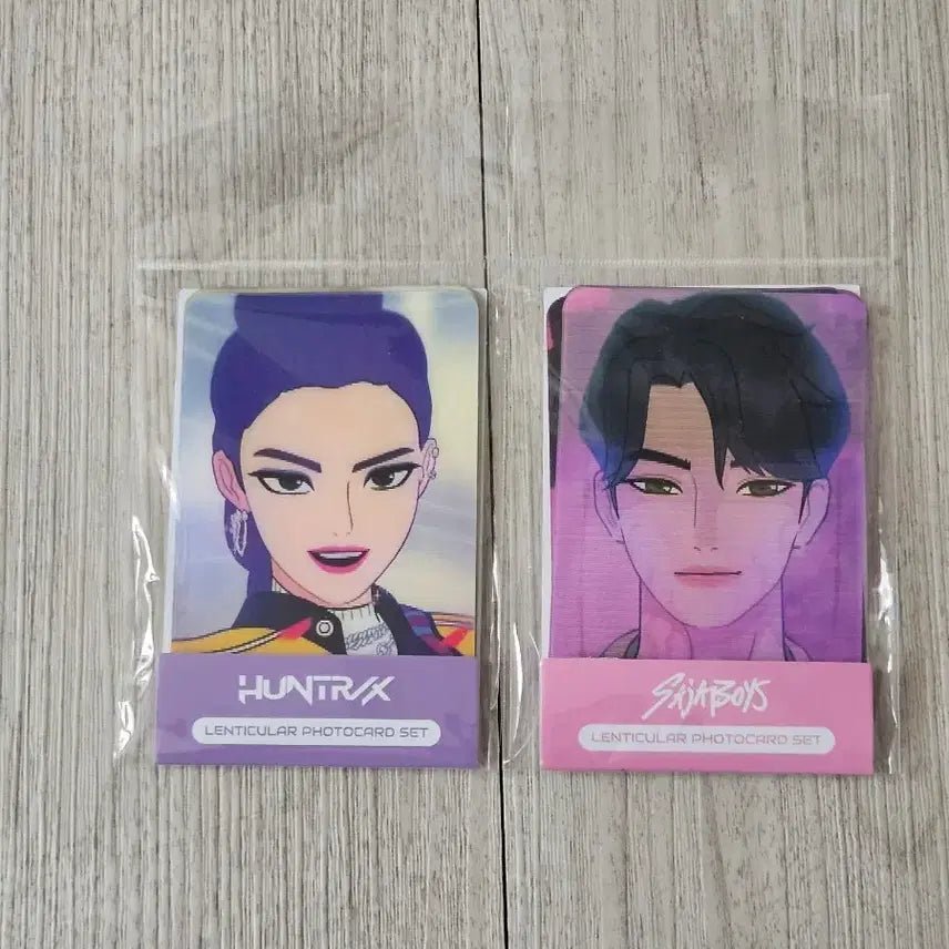 [BUNJANG] KDX Hunter x Hunter Lenticular Photocard Set (2 Types) / 공식굿즈)케데헌 헌트릭스,사자보이즈 렌티큘러 포토카드 세트 2종 정가양도