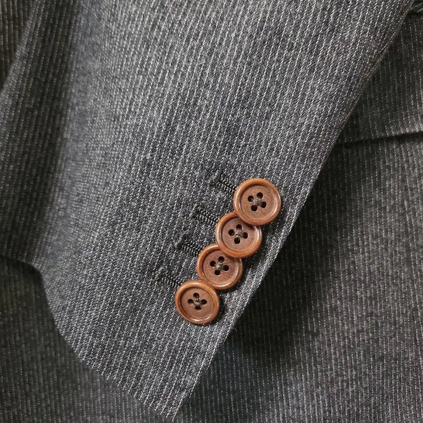 [BUNJANG] Orihica Pinstripe Wool Suit Set - Charcoal Grey / Orihica 핀스트라이프 수트 100/32