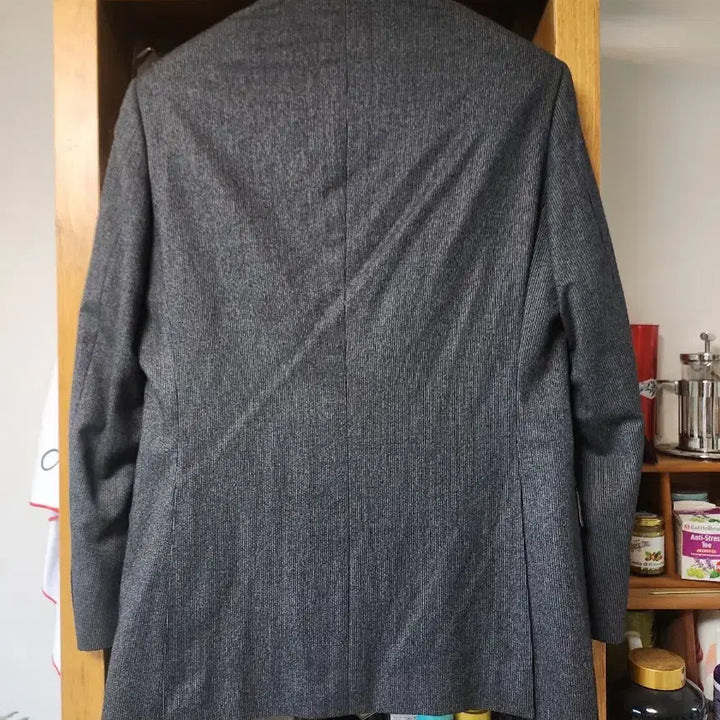 [BUNJANG] Orihica Pinstripe Wool Suit Set - Charcoal Grey / Orihica 핀스트라이프 수트 100/32