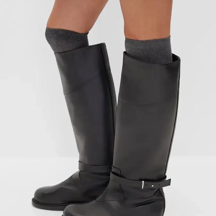 [BUNJANG] Epingler Belted Long Boots / epingler 에핑글러 롱 부츠