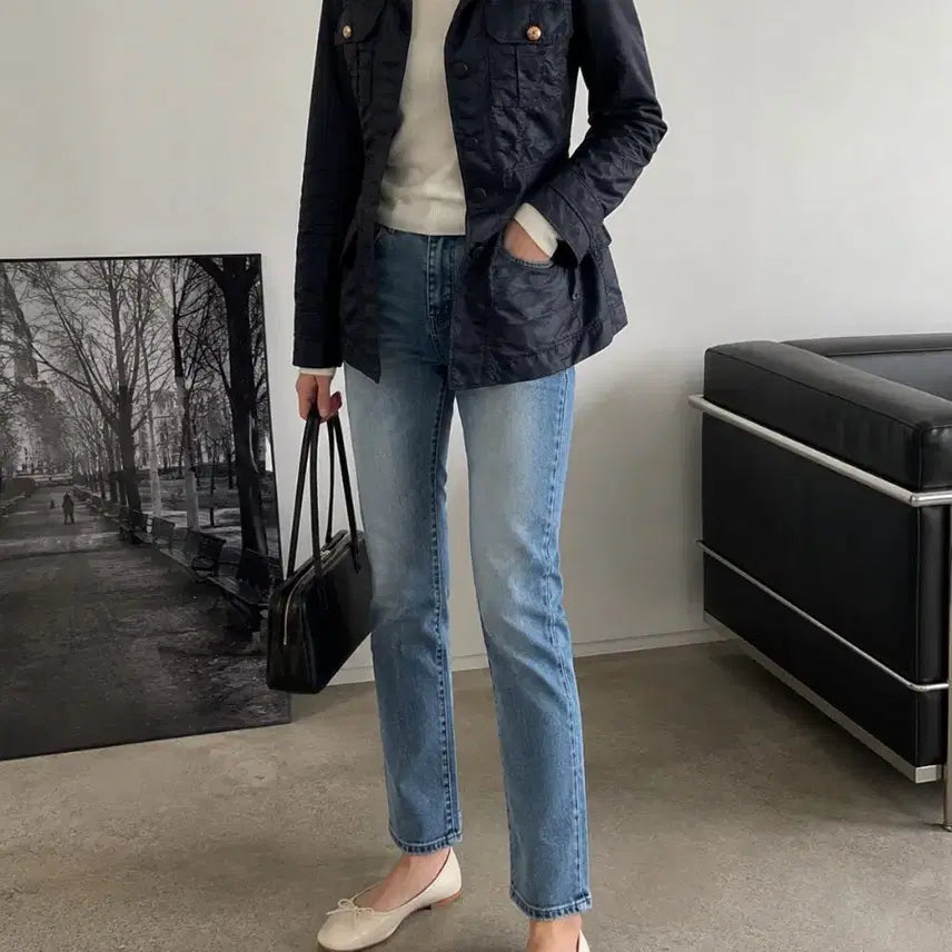 [BUNJANG] Balenciaga Paris 2006 Archive Nicolas Ghesquière Navy Techno Jacket (Size 38) / (정품) 발렌시아가 파리 아카이브 여성 자켓 / 38