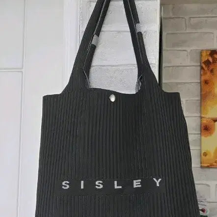 [BUNJANG] Sisley Pleats Shoulder Bag Black Tote Bag / 숄더백