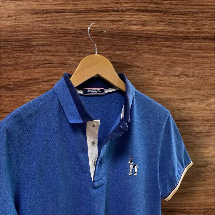 [BUNJANG] Hazzys PREP Embroidered Logo Polo Shirt L / 헤지스 PREP 자수로고 폴로 카라티 L