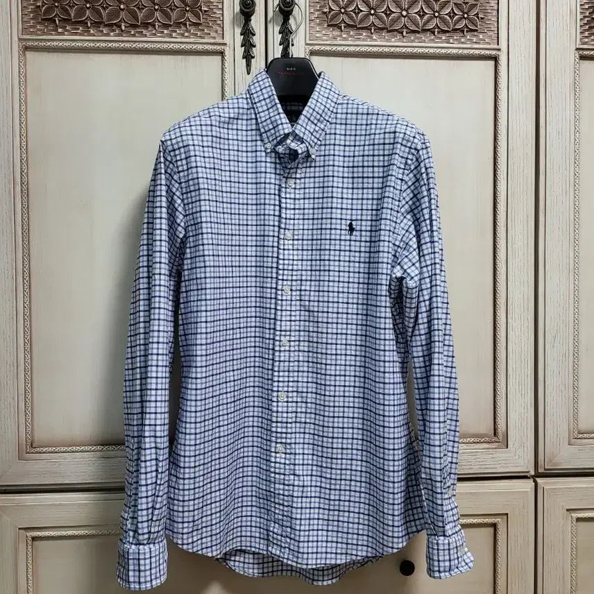 [BUNJANG] Polo Ralph Lauren Gingham Check Stretch Oxford Shirt L / 폴로 랄프로렌 깅엄체크 스트레치 옥스포드 셔츠 남방 L