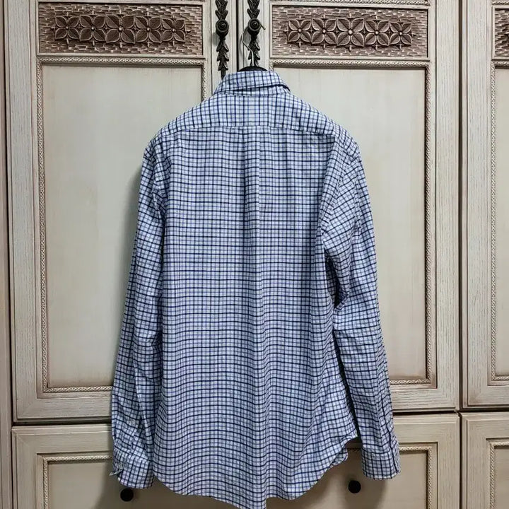 [BUNJANG] Polo Ralph Lauren Gingham Check Stretch Oxford Shirt L / 폴로 랄프로렌 깅엄체크 스트레치 옥스포드 셔츠 남방 L