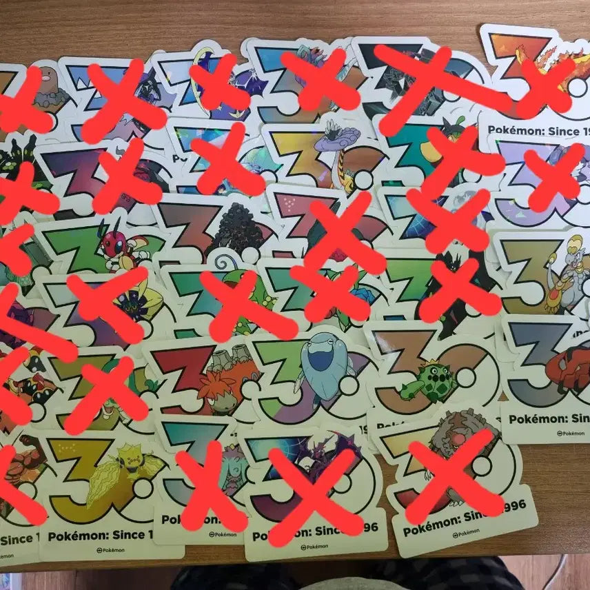 [BUNJANG] 30th Anniversary Logo Sticker Set / 포켓몬 30주년 로고 스티커(일괄 가능)