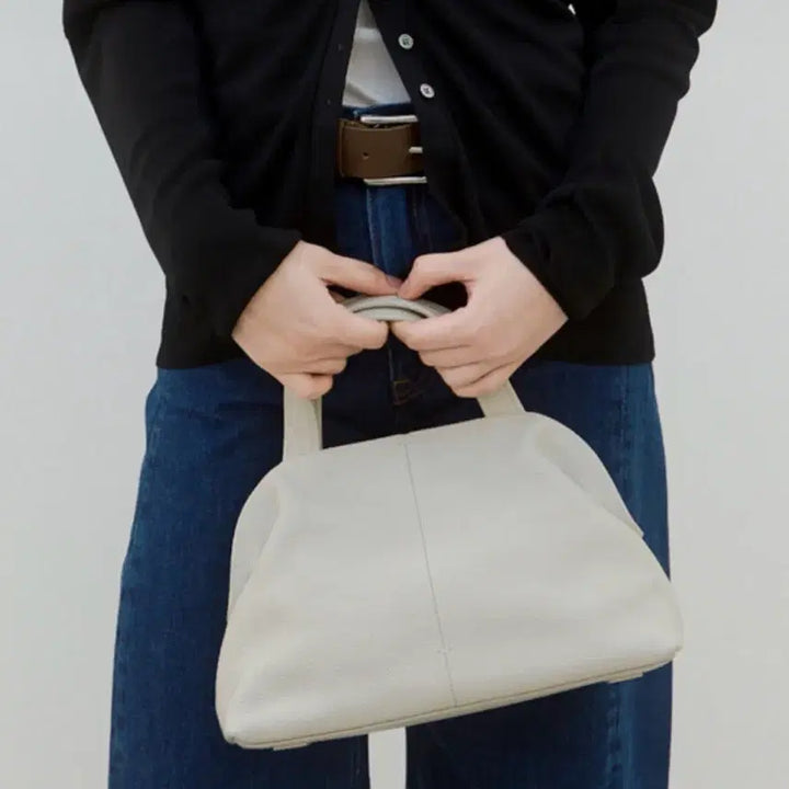 [BUNJANG] Atelier de Lumen Pave Petit Bag Tote Bag Misty White / 아뜰리에드루멘 파베 쁘띠백 토트백 미스티화이트 pave petit bag