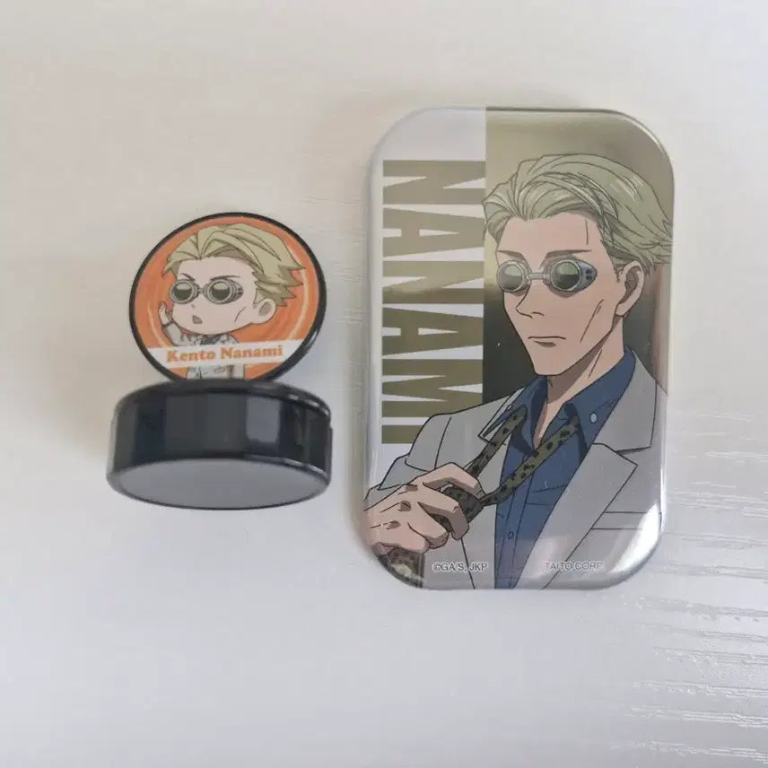 [BUNJANG] Jujutsu Kaisen Nanami Kento Stamp Can Badge / 주술회전 나나미 켄토 도장 캔뱃지