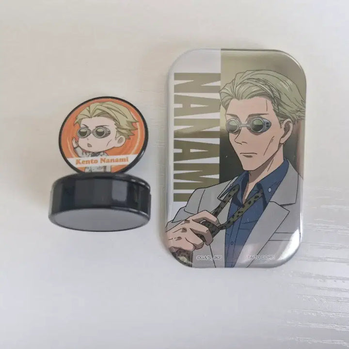 [BUNJANG] Jujutsu Kaisen Nanami Kento Stamp Can Badge / 주술회전 나나미 켄토 도장 캔뱃지