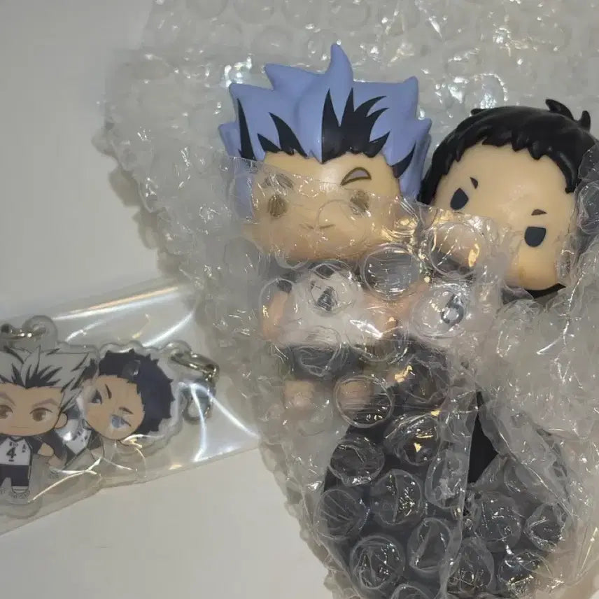 [BUNJANG] Bokuto Koutarou Akaashi Keiji Acrylic Keychain + Figure Bundle Set / 보쿠토 아카아시 아크릴 키링 + 피규어 일괄