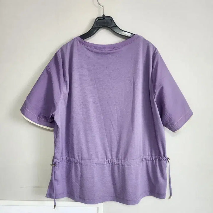 [BUNJANG] Crocodile Purple Short Sleeve T-Shirt / 크로커다일 퍼플 반팔 티셔츠