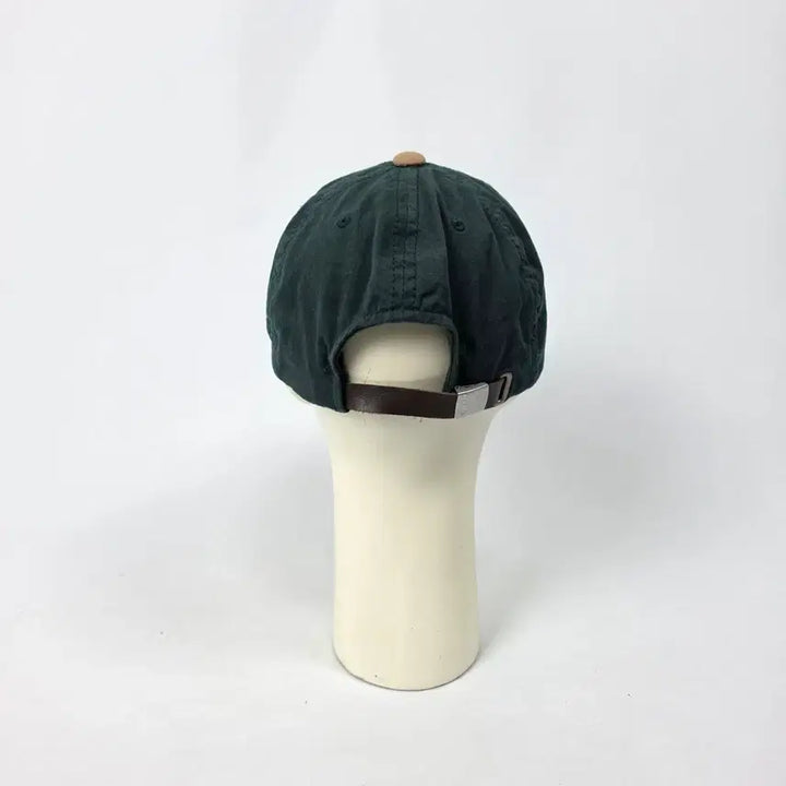 [BUNJANG] CA4LA CA Embroidered Cap Green Beige Short Brim Hat / CA4LA 카포라 CA 자수 볼캡 그린베이지 숏챙 모자 free.0325