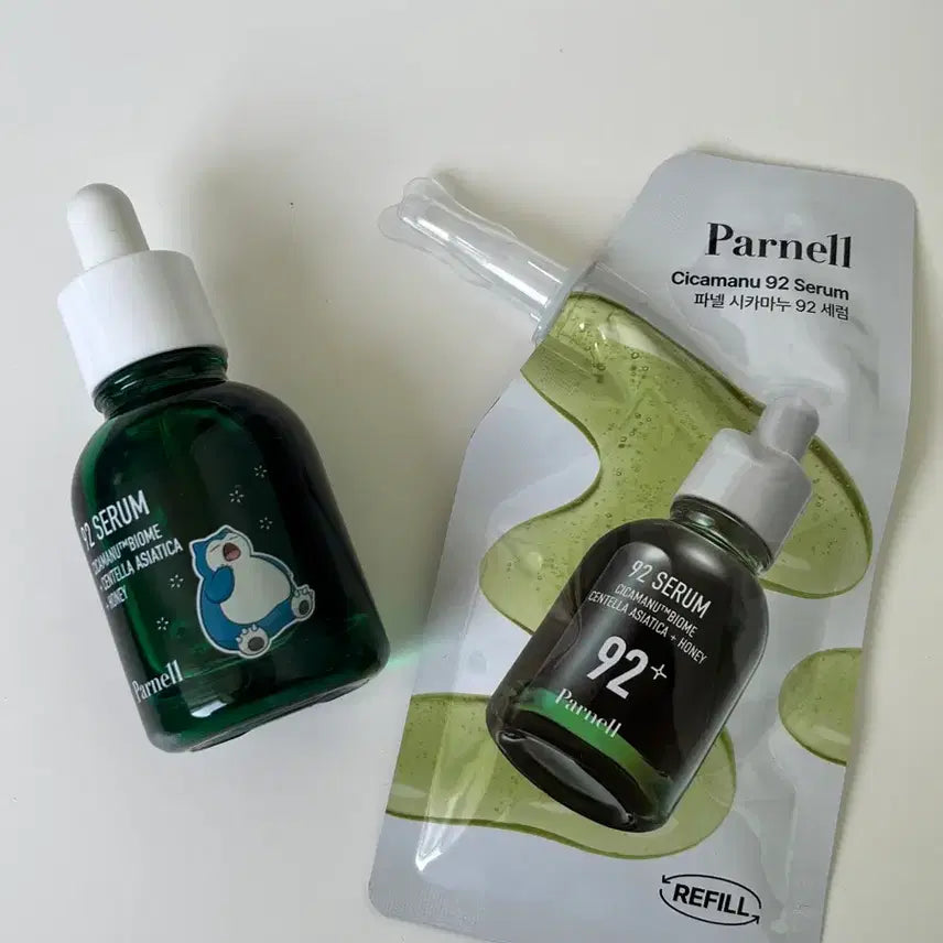 [BUNJANG] PANELLE CicaManu 92 Serum Set (30ml + Refill 30ml) / 새상품) 파넬 시카마누 92 세럼 본품 30ml + 리필 30ml