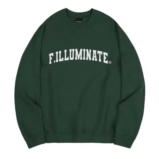 [BUNJANG] Filluminate Sweatshirt Green / 필루미네이트 맨투맨 그린