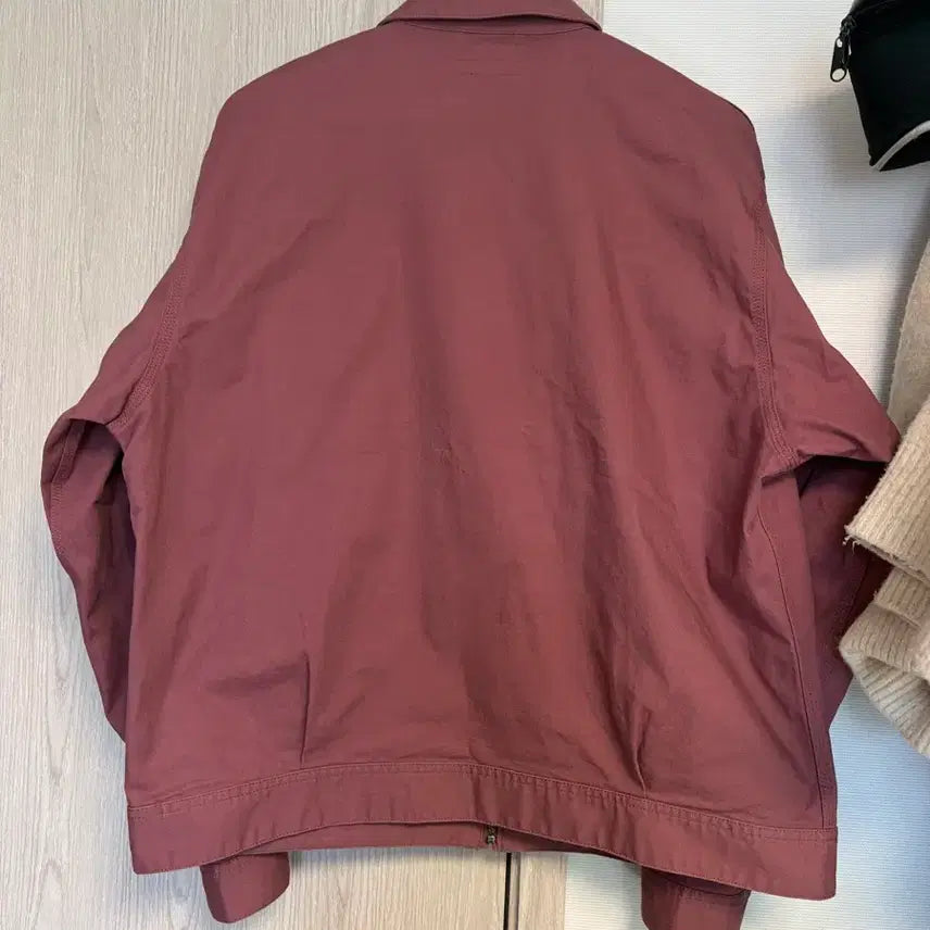 [BUNJANG] Uniqlo Work Jacket Zip-Up Blouson Purple XL / [XL] 유니클로 워크 자켓 집업 블루종 퍼플