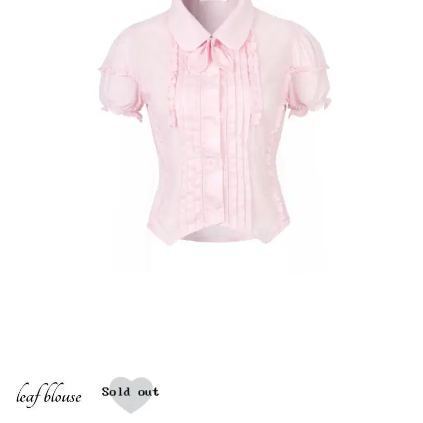 [BUNJANG] IDANG CLUB Leaf Blouse / 아이당클럽 리프 블라우스
