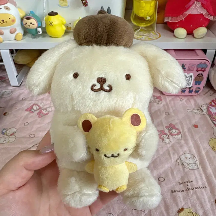 [BUNJANG] Pompompurin Scone Nakayoshi Plush Keyring / 폼폼푸린 스콘 나카요시 인형 키링