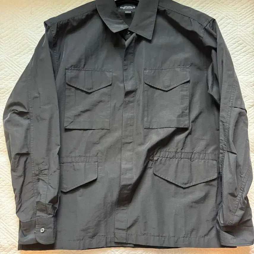 [BUNJANG] Eastlog M65 Shirt Jacket Black Ripstop / 이스트로그 M65 SHIRT JACKET BLACK RIPSTOP M사이