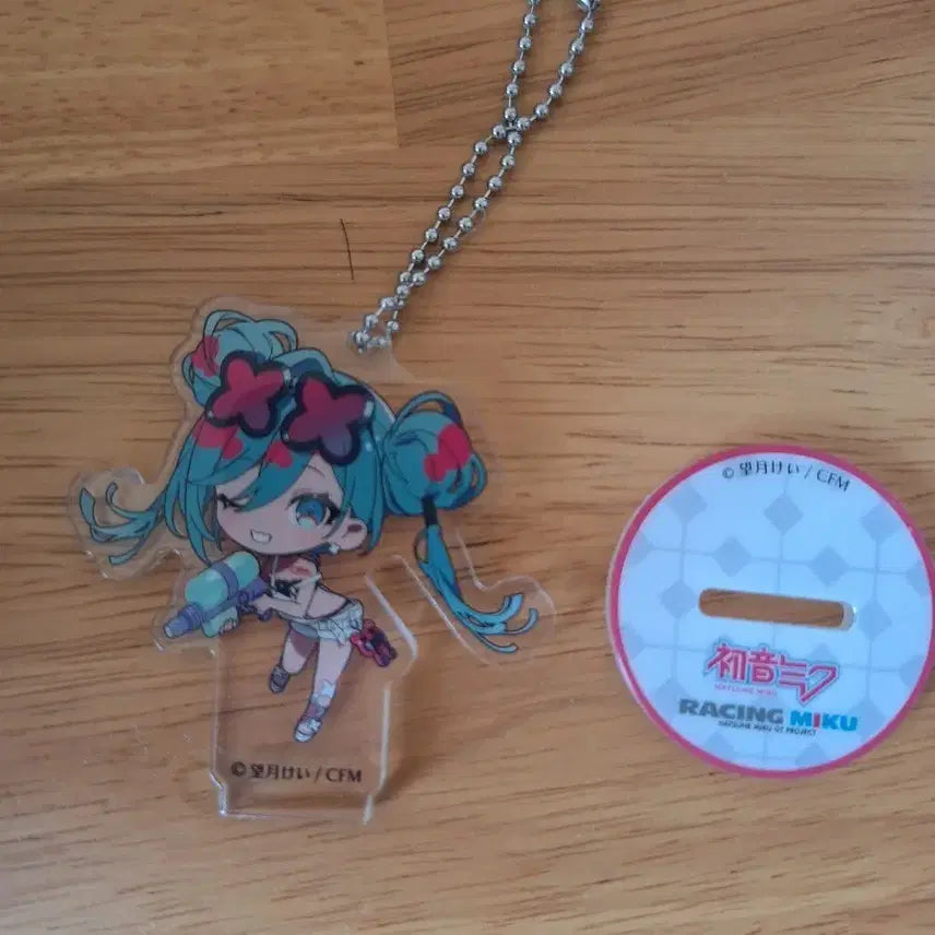 [BUNJANG] Racing Miku Acrylic Stand Keychain / 레이싱 미쿠 아크릴 스탠드 키링