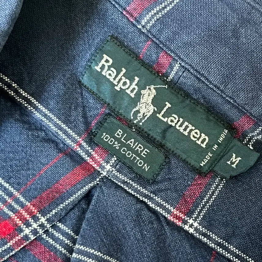 [BUNJANG] Polo Ralph Lauren Check Shirt Navy / 폴로 체크셔츠 네이비