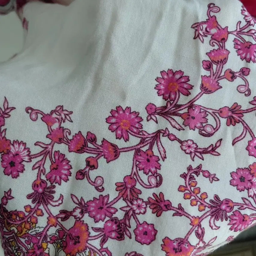 [BUNJANG] Zara Vintage Pattern Blouse - Pink / [빈티지] 자라 패턴 블라우스 핑크색 Free사이즈