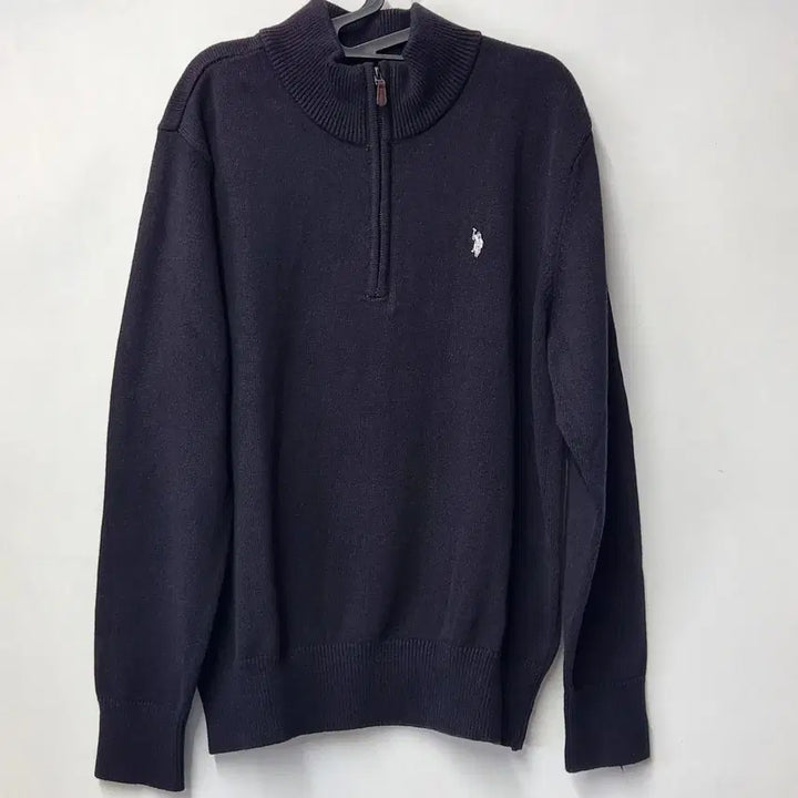 [BUNJANG] US Polo Assn. Genuine Cotton Half-Zip Knit Sweater 105 / [새상품] US POLO ASSN 정품 코튼 반집업 니트 105