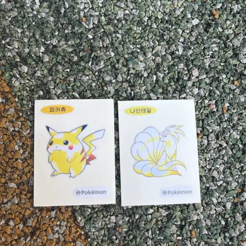 [BUNJANG] 30th Anniversary Limited Edition Pikachu &amp; Ninetales Sticker / 30주년 한정판 피카츄 띠부씰 나인테일