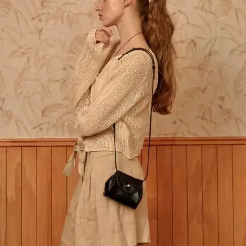[BUNJANG] Andi Roses Petite Eva Bag Crack Black / 앤딜로즈 가방