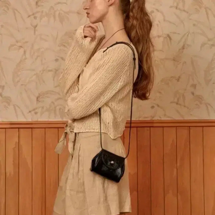 [BUNJANG] Andi Roses Petite Eva Bag Crack Black / 앤딜로즈 가방