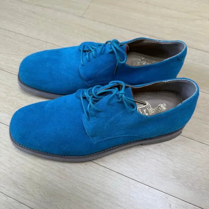 [BUNJANG] Florsheim x Duckie Brown Blue Suede Derby Shoes / 플로쉐임 x 더키브라운 블루 스웨이드 더비슈즈