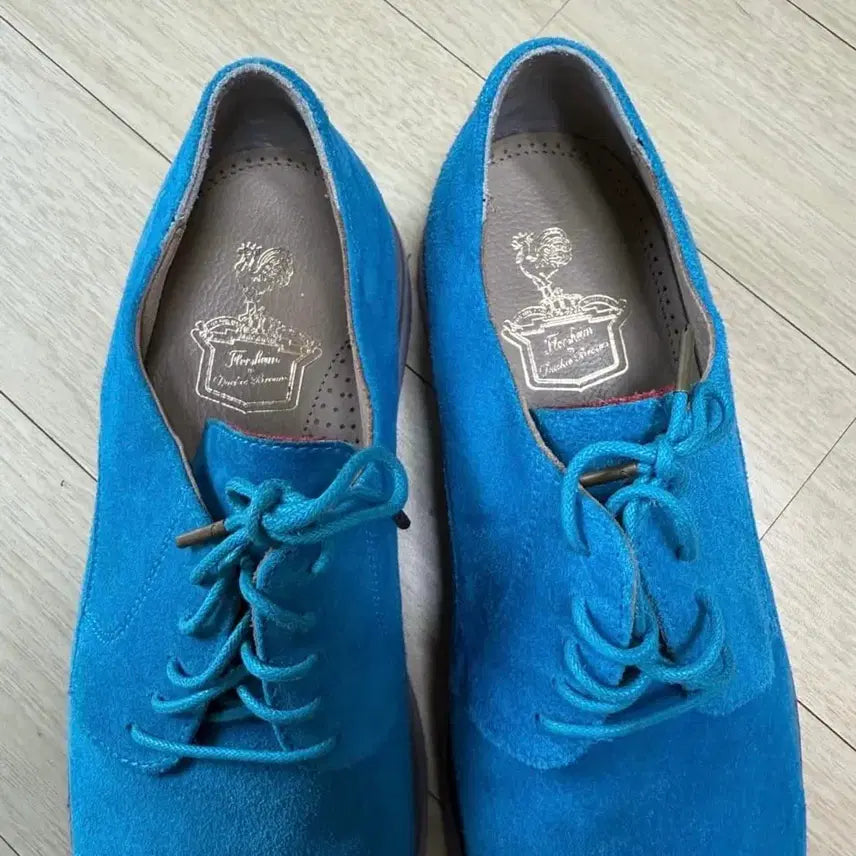 [BUNJANG] Florsheim x Duckie Brown Blue Suede Derby Shoes / 플로쉐임 x 더키브라운 블루 스웨이드 더비슈즈