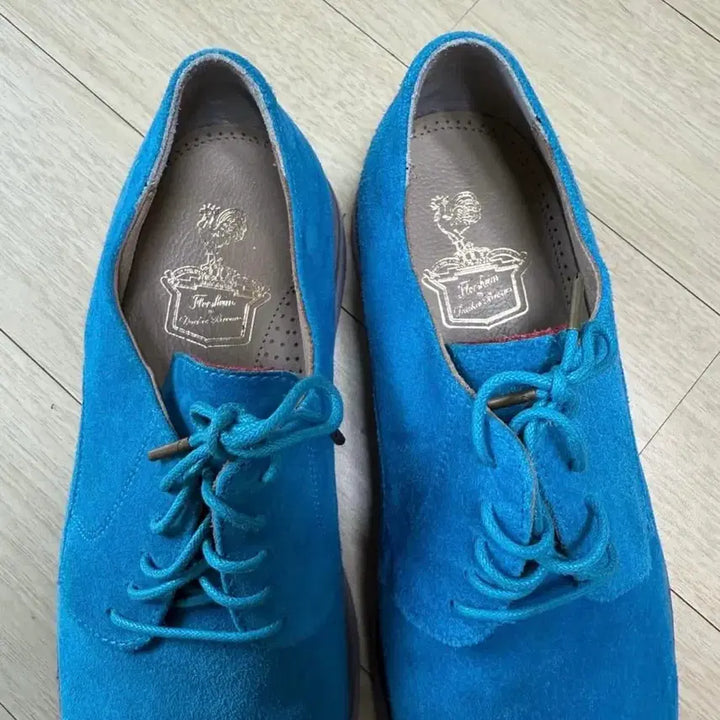 [BUNJANG] Florsheim x Duckie Brown Blue Suede Derby Shoes / 플로쉐임 x 더키브라운 블루 스웨이드 더비슈즈