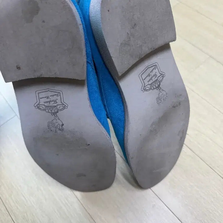 [BUNJANG] Florsheim x Duckie Brown Blue Suede Derby Shoes / 플로쉐임 x 더키브라운 블루 스웨이드 더비슈즈