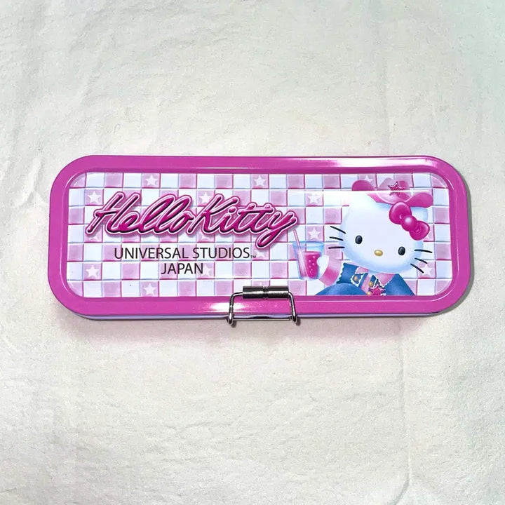 [BUNJANG] Classic Hello Kitty Universal Studios 3-Tier Tin Pencil Case / (고전) 헬로키티 유니버셜 스튜디오 3단 철제 필통 새상품
