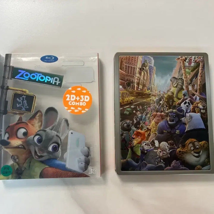 [BUNJANG] Zootopia Limited Edition Blu-ray Steelbook Combo Pack (2 Disc: 3D+2D) / [한정판] 주토피아 : 블루레이 스틸북 콤보팩 (2disc: 3D+2D)