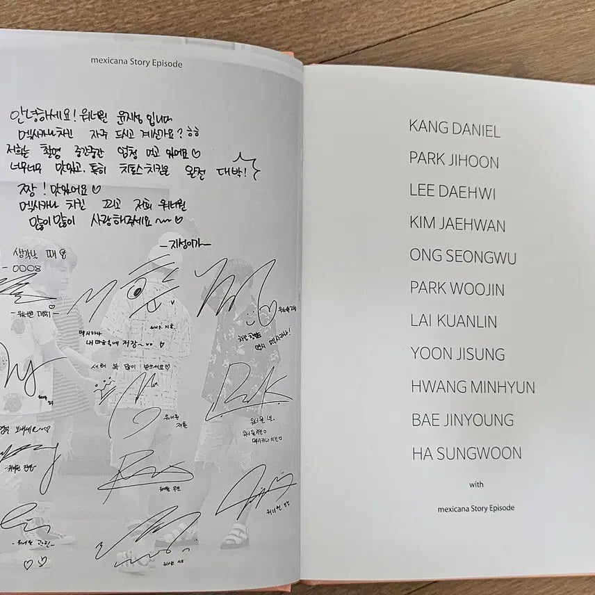 [BUNJANG] Wanna One 멕시카나 Episode Book / 워너원 멕시카나 에피소드북