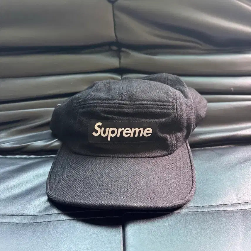 [BUNJANG] Supreme Wool Camp Cap Black / 슈프림 울 캠프캡 블랙