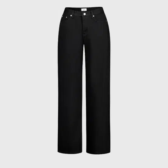 [BUNJANG] GUSE Row Wide Black Pants / guse 구즈 로우 와이드 블랙 팬츠