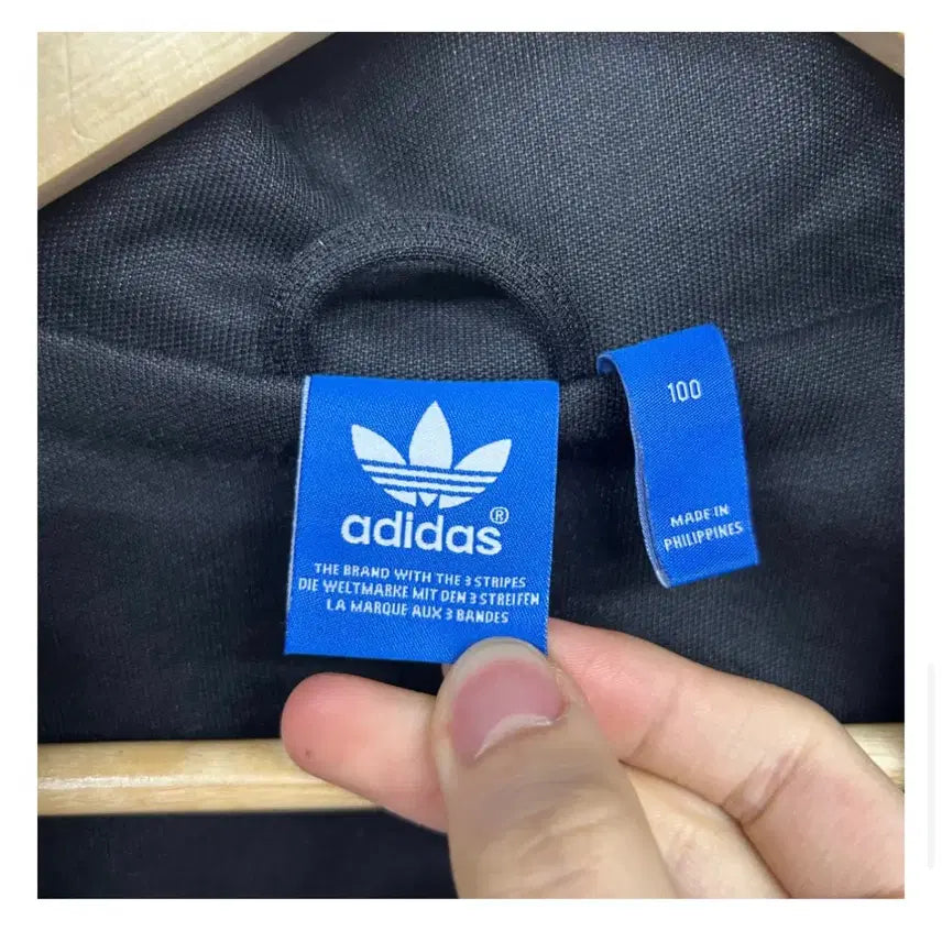 [BUNJANG] Adidas Black Big Europa Track Top Jersey (Size 100) / 아디다스 블랙 빅유로파 트랙탑 져지 (100)