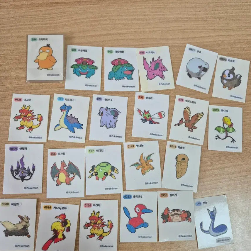 [BUNJANG] Pokemon 148 Dragonair Seal Sticker / 포켓몬 띠부띠부씰 일괄판매