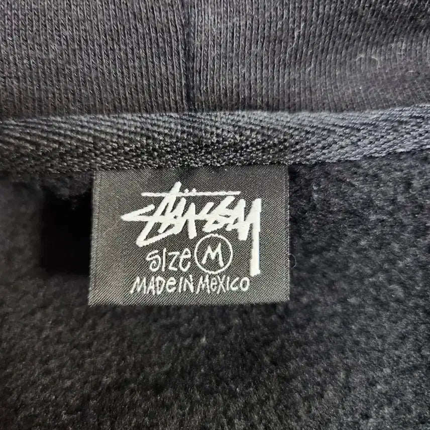 [BUNJANG] Stussy x BornxRaised Logo Zip-Up Hoodie Black / 스투시 x 본앤레이즈드 로고 후드 집업 블랙